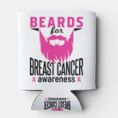 Bärte für Brustkrebs Dosenkühler (Rückseite)