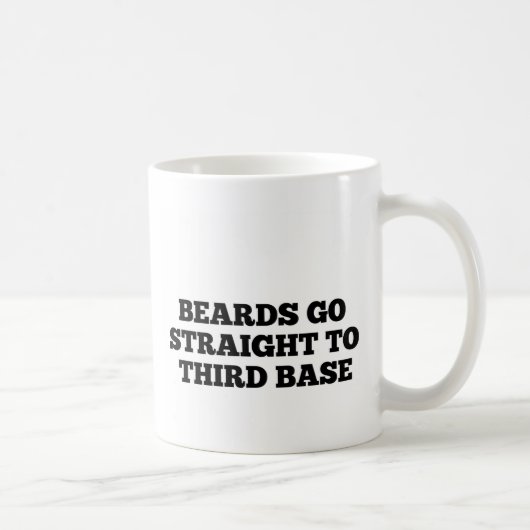 Bärte gehen gerade zur meistgekauften Third Base Kaffeetasse (Rechts)