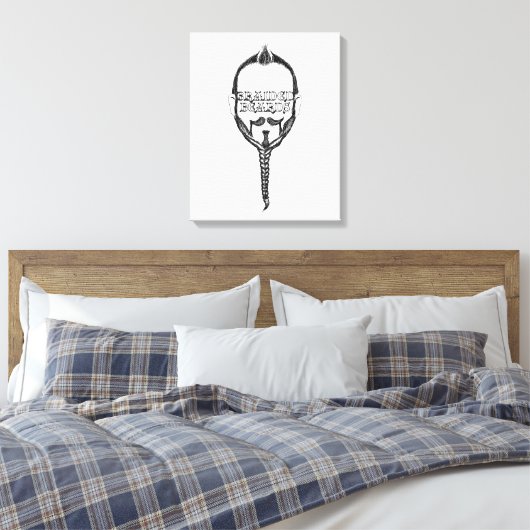 Bärte Leinwanddruck (Insitu (Schlafzimmer))