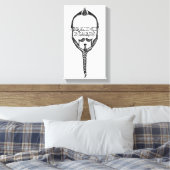 Bärte Leinwanddruck (Insitu (Schlafzimmer))