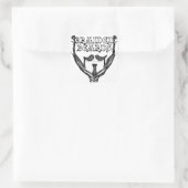 Bärte Quadratischer Aufkleber (Tasche)