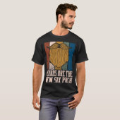 Bärte sind die neuen Sixpack Bart Spaß Mustache T-Shirt (Vorne ganz)