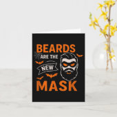 Bärte sind für ihn das neue Maskenpaar Karte (Gelbe Blume)
