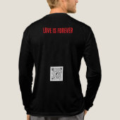 Bärte sind vorübergehend. Liebe ist für immer. Tri-Blend Shirt (Rückseite)