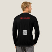 Bärte sind vorübergehend. Liebe ist für immer. Tri-Blend Shirt (Voller Rücken)
