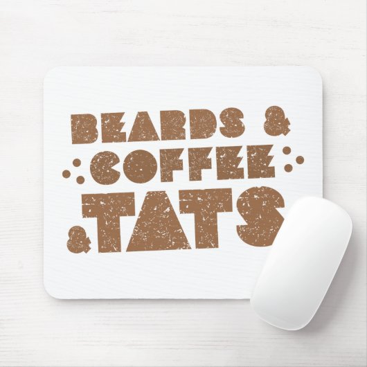 Bärte und Kaffee und tats Mousepad (Mit Mouse)