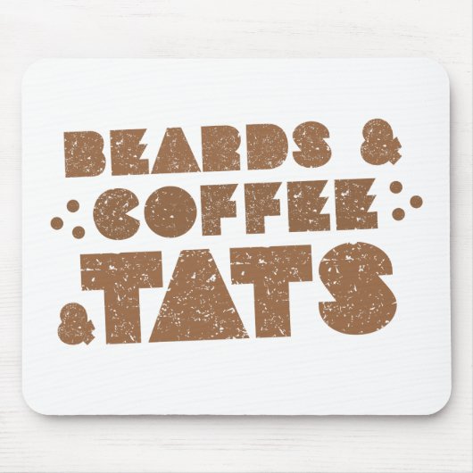 Bärte und Kaffee und tats Mousepad (Vorne)