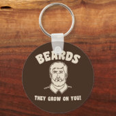 Bärte wachsen auf dir! schlüsselanhänger (Vorderseite)