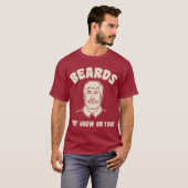 Bärte wachsen euch! T-Shirt (Vorne ganz)
