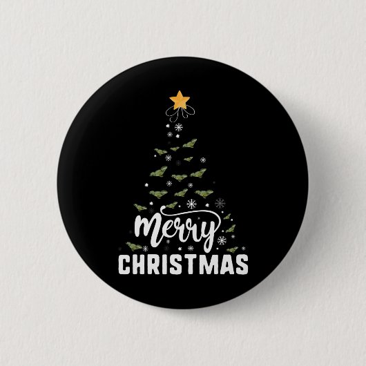 Barted Dragon Frohe Weihnachtsbaum Familie Xmas Ho Button (Vorderseite)