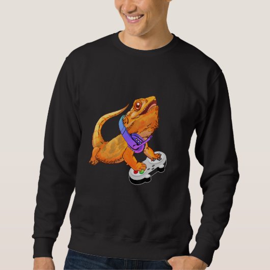 Barted Dragon Video Games Funny Gamer Gaming Boy Sweatshirt (Vorderseite)