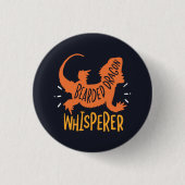 Barted Dragon Whisperer Funny Button (Vorderseite)