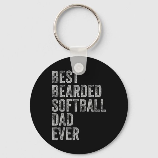 Barted Softball Vater Vathday Schlüsselanhänger (Vorderseite)