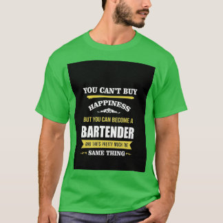 BARTENDER Apron T-Shirt