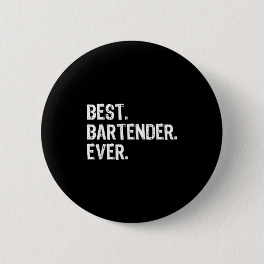Bartender Ever Bartending Funny Gift Christmas Button (Vorderseite)
