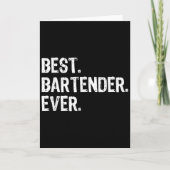 Bartender Ever Bartending Funny Gift Christmas  Karte (Vorderseite)