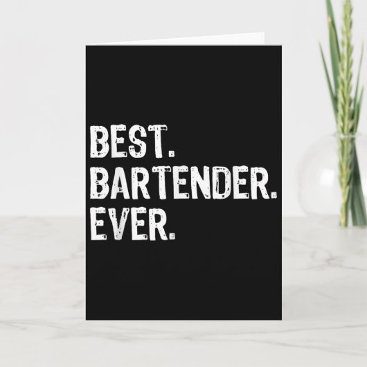 Bartender Ever Bartending Funny Gift Christmas  Karte (Vorderseite)