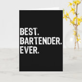 Bartender Ever Bartending Funny Gift Christmas  Karte (Gelbe Blume)