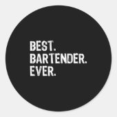 Bartender Ever Bartending Funny Gift Christmas Runder Aufkleber (Vorderseite)