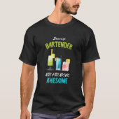Bartender Freaking Awesome Intoxicologist Bar Work T-Shirt (Vorderseite)