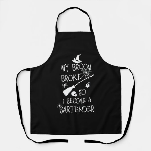 Bartender Halloween Schürze (Vorderseite)