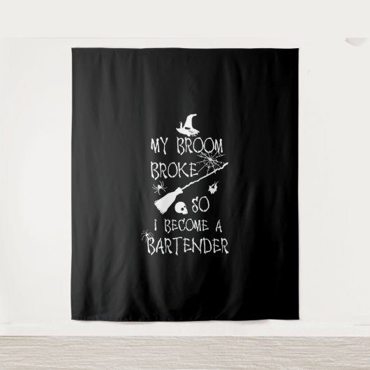 Bartender Halloween Wandteppich (Vorderseite)