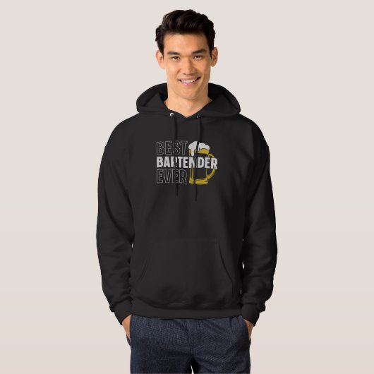 Bartender Mixologist Best Bartender Ever Hoodie (Vorne ganz)