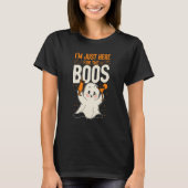 Bartender Mixologist Halloween Pun Ghost I'm Just T-Shirt (Vorderseite)