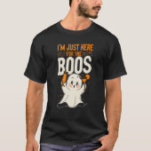 Bartender Mixologist Halloween Pun Ghost I'm Just  T-Shirt (Vorderseite)