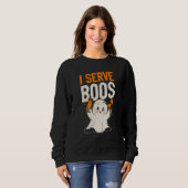 Bartender Mixologist Halloween Pun I Serve Boos Sweatshirt (Vorne ganz)