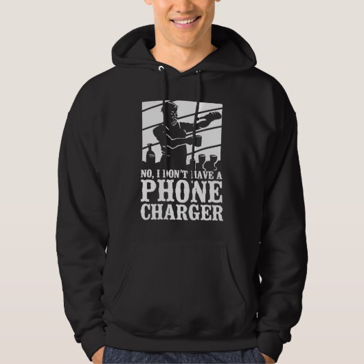 Bartender Mixologist No I Don't Have A Phone Charg Hoodie (Vorderseite)