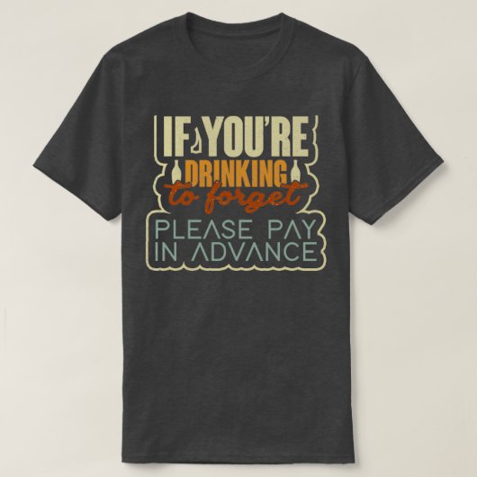 Bartender Party Cocktail Fun Pun T-Shirt (Design vorne)