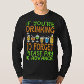 Bartender  Pay in Advance Joke T-Shirt (Vorderseite)
