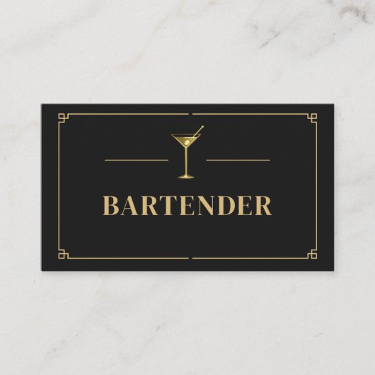 Bartender Professional Visitenkarte (Vorderseite)