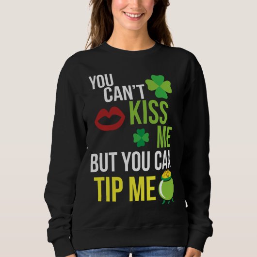 Bartender  St Patricks Day Waitress Waiter Server Sweatshirt (Vorderseite)
