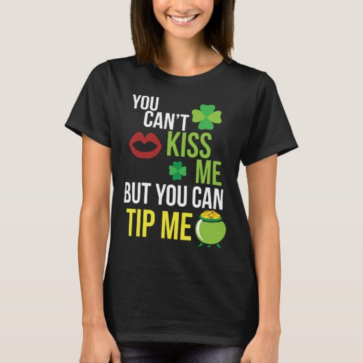 Bartender St Patricks Day Waitress Waiter Server T-Shirt (Vorderseite)