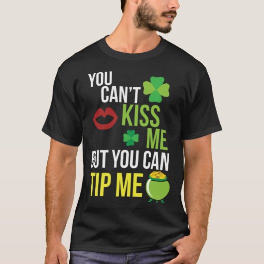 Bartender St Patricks Day Waitress Waiter Server T-Shirt (Vorderseite)