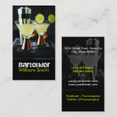Bartender Visitenkarte (Vorne/Hinten)