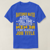 Bartender Waiter Job Title Funny Bartender Server T-Shirt (Design vorne)