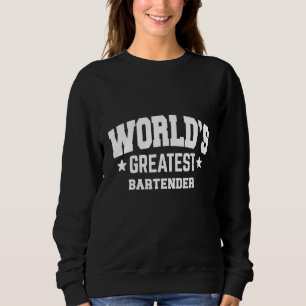 Bartender Weltweit Großartig 2. Dekor Thema Sweatshirt