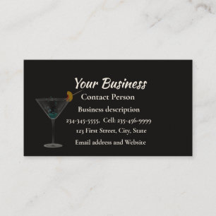 Bartending Barkeeper Catering Serving Visitenkarte