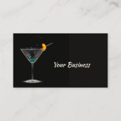 Bartending Barkeeper Catering Serving Visitenkarte (Rückseite)