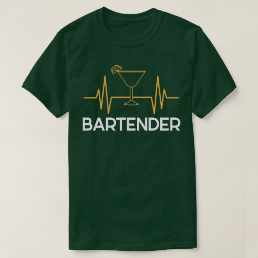Bartending Cocktail Barkeeper Bartename Barman T-Shirt (Design vorne)