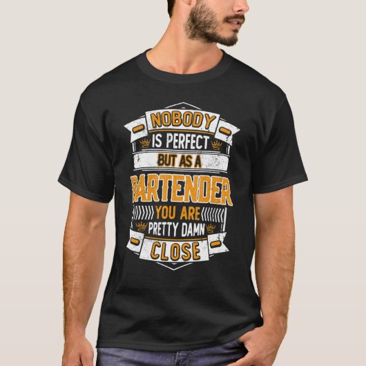 Bartending Mixologist Barkeeper Barkeeper T-Shirt (Vorderseite)