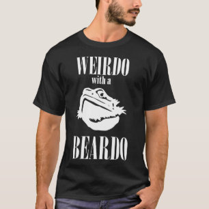 Bartentwürfe Reptil Weirdo mit einem Beardo T-Shirt