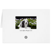 Bartete Collie Malerei - Niedliche Original Hunde  (Rückseite Horizontal)