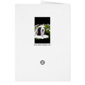 Bartete Collie Malerei - Niedliche Original Hunde  (Hinten)