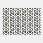 Bartete Collie Malerei - Niedliche Original Hunde Geschenkpapier Set (Vorderseite 2)