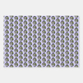 Bartete Collie Malerei - Niedliche Original Hunde Geschenkpapier Set (Vorderseite)