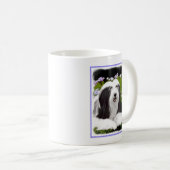 Bartete Collie Malerei - Niedliche Original Hunde  Kaffeetasse (VorderseiteRechts)